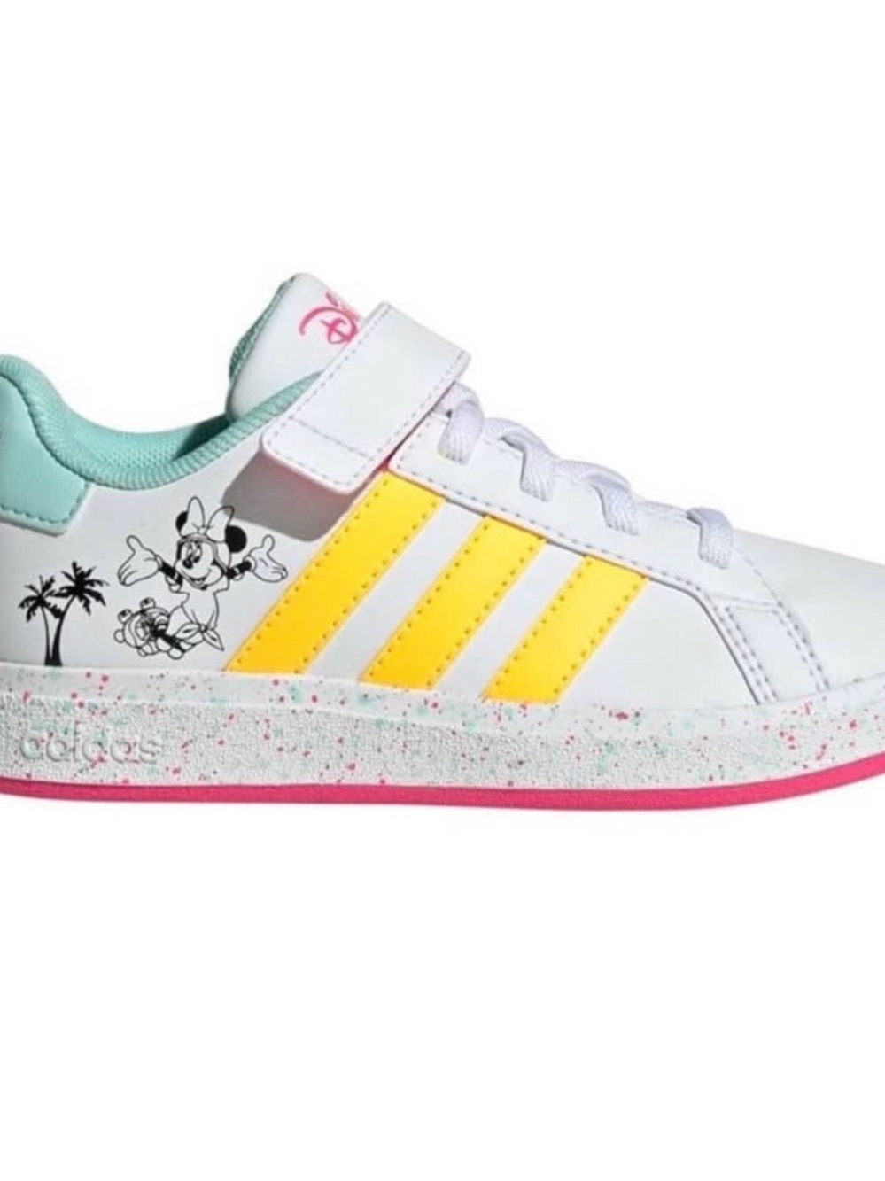 Adidas X Disney Grand Court Minnie Mouse Sneakers Youth Size 3.5